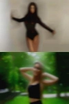Woman sniffing personal page