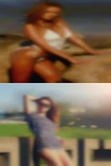 Single older woman bumping