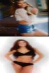 Swinger split through panties