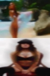 Women looking couple booty