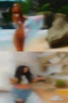 Single hot naked woman forest