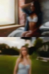 Half nude girls boating water