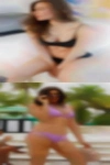 Senior females offering their